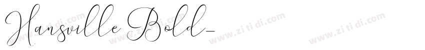 Hansville Bold字体转换
